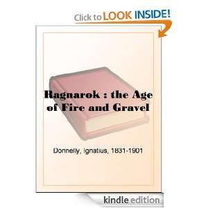 Ragnarok  the Age of Fire and Gravel Ignatius Donnelly  