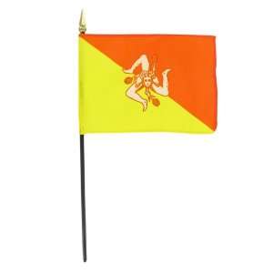  Sicily 4 x 6 Stick Flag