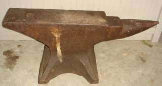 Very Old PETER WRIGHT 119 LB. ANVIL Blacksmith Forge   107 Wrought 