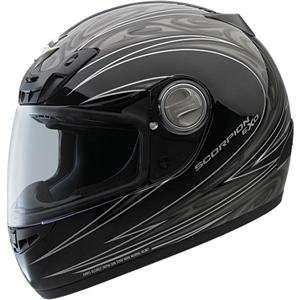  Scorpion EXO 400 Tsunami Helmet   Medium/Black Automotive