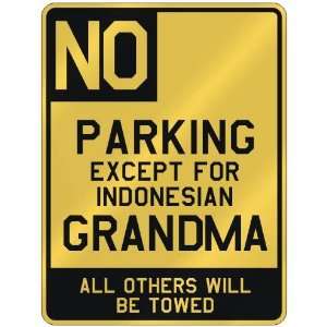   PARKING EXCEPT FOR INDONESIAN GRANDMA  PARKING SIGN COUNTRY INDONESIA