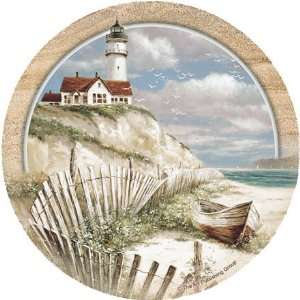  Beach Lighthouse Sandstone Coaster