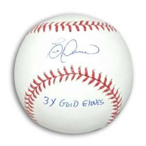 Eric Davis Autographed MLB Baseball Inscribed 3X Gold Gloves  