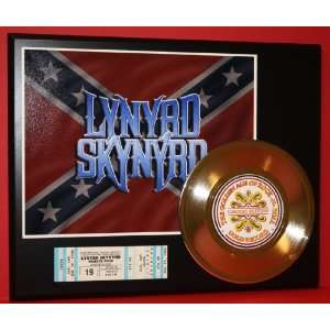  Lynyrd Skynyrd 24kt Gold Record Concert Ticket Series LTD 