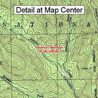  USGS Topographic Quadrangle Map   Dunsmore Mountain, North 