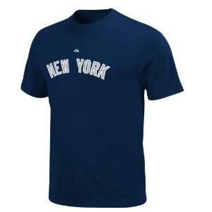   Yankees Mark Teixeira Team Issued Applique Name & Number Tee: Sports