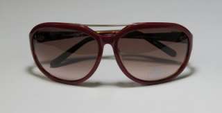 NEW LACOSTE 12640 RED/SHINY GOLD FRAME BROWN LENS SUNGLASSES WOMENS 