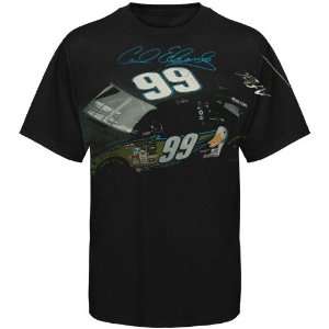  #99 Carl Edwards Black Car Signature T shirt Sports 