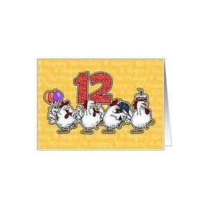 Chicken Birthday Parade   Twelve Years Old Card: Toys 