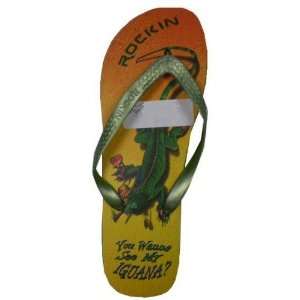   Mens Flip Flops   Wanna See My Iguana Case Pack 24: Everything Else