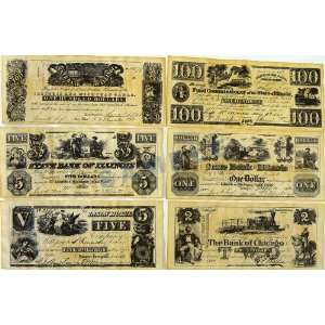  Illinois Banknotes Set