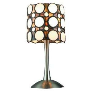  Domino 14 One Light Table Lamp in Nickel: Home & Kitchen