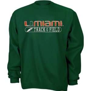   Youth Green Track & Field Crewneck Sweatshirt