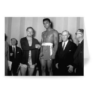 Henry Cooper and Cassius Clay   Greeting Card (Pack of 2)   7x5 inch 