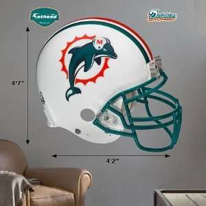  Miami Dolphins NFL Helmet Fathead: Sports & Outdoors