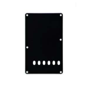  MIJ Tremolo Back Plate for Fender Black 1 ply Musical 