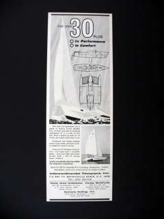 30 Plus Trimaran Sailboat Yacht boat 1969 print Ad  