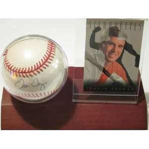 : Travis Fryman Detroit Tigers HOF Signed Autographed Baseball & Wood 