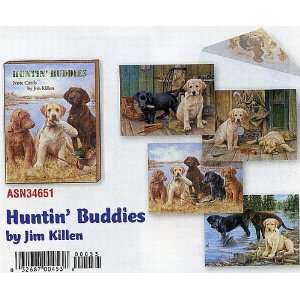  Huntin Buddies by Jim Killen   Blank Dog Note Card 