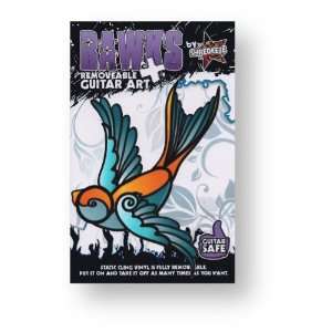  Glide Sparrow (Color)   RAWKS Removable Guitar Art 
