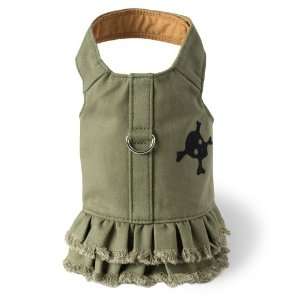  Denim Harness Dress   Green