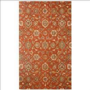   Rugs Volare VO 1151 Rust and Ivory Transitional Rug: Home & Kitchen