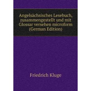   microform (German Edition) (9785876662132) Friedrich Kluge Books