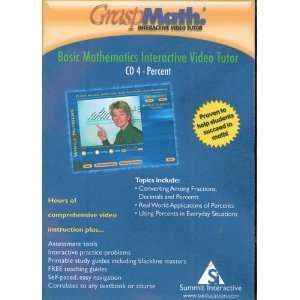   Basic Mathematics Interactive Video Tutor CD #4 Percent Office