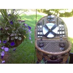  Willow and Seagrass Basket for Two 