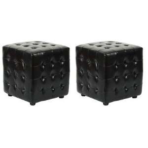   Furniture HUD4024B SET2 Kristof Ottomans Set Ottoman