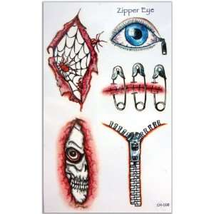  Evil Wounds Temporary Tattoos #84 