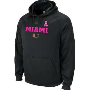  Miami Hurricanes adidas Black Breast Cancer Awareness 2011 Train 