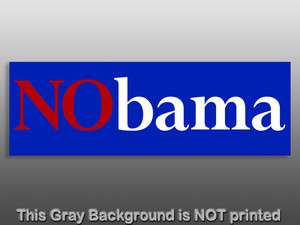   Sticker  blue stop republican gop anti obama 2012 stop job beat no