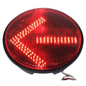  Red Arrow LED Traffic Light, 120 VAC, Used: Home 