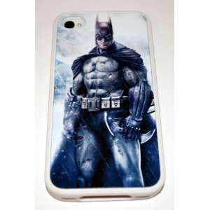 White Silicone Rubber Case Custom Designed Cartoon Batman iPhone Case 