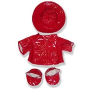  Red Rain Coat Outfit Teddy Bear Clothes Fit 14   18 