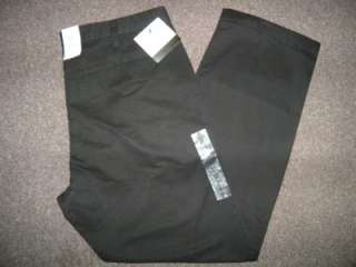   Mens Soft Wash Twill Pants BLACK 38x30 Relaxed Fit $49.50!  