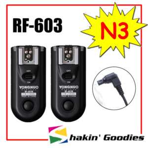 Yongnuo RF 603 wireless flash trigger Transceiver Nikon  