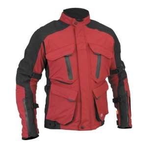  Firstgear Mens TPG Rainier Dark Red/Black Jacket   Size 