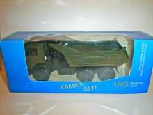 KAMAZ 55111 Russian Dump Truck With Rear Rim 6x4 Metal Diecast Model 1 