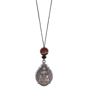  Buddhist Necklace & Dream Agate Mala Bead Amulet: Jewelry