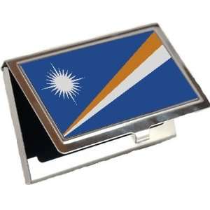  Marshall Island Flag Business Card Holder: Office Products