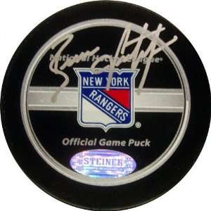  Brian Leetch New York Rangers Autographed Hockey Puck 