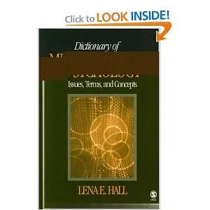    Issues, Terms, and Concepts [Paperback] Lena E. Hall Books