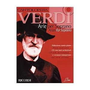  Hal Leonard Cantolopera: Verdi Arias for Soprano (Book/CD 