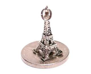 800 SILVER the Eiffel tower of Paris France CHARM  