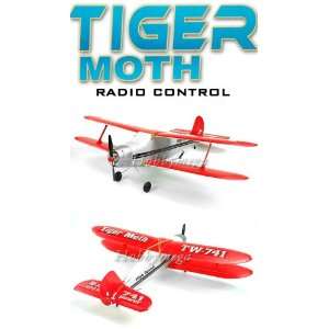  3 Channel Electric (ESC) Radio Control Tiger Moth Airplane 