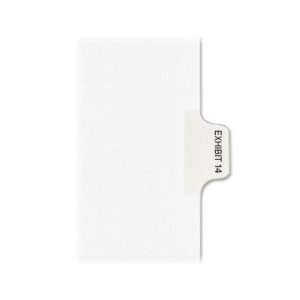  Avery Individual Side Tab Legal Exhibit Dividers   White 