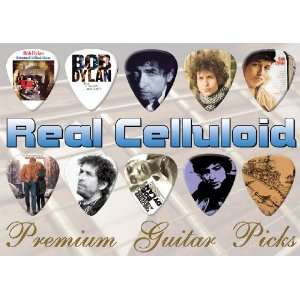  Bob Dylan Premium Guitar Picks X 10 (CR) Musical 