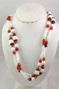 Vintage Plastic Costume Jewelry Tortoiseshell Necklaces  